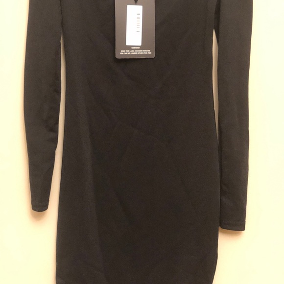 PLT Black off the shoulder bodycon dress - Picture 2 of 8